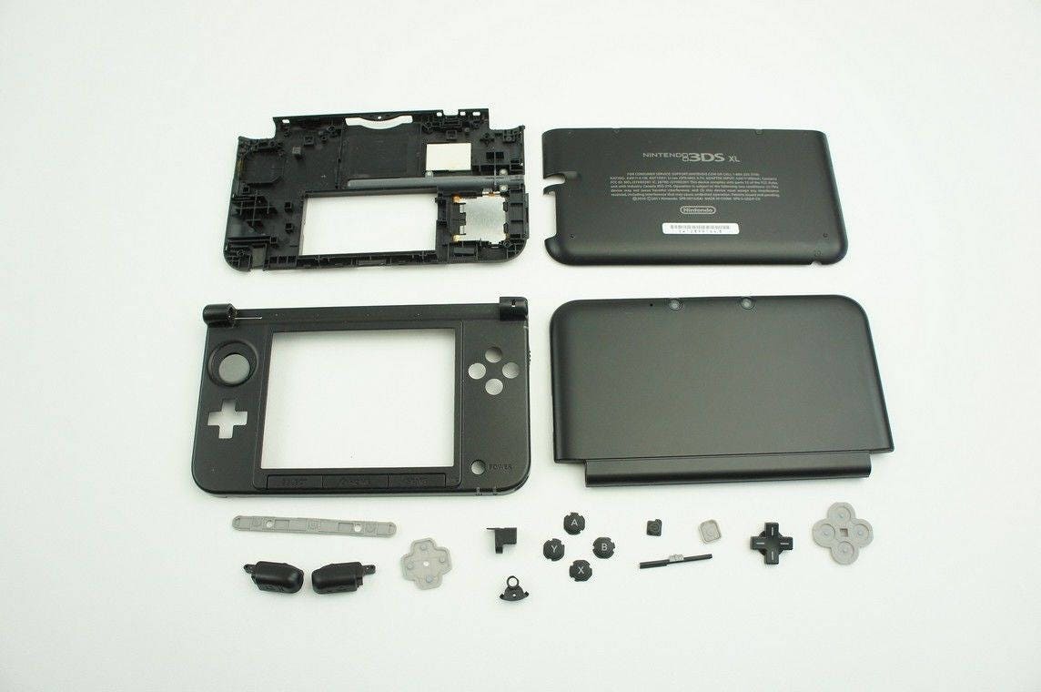 Nintendo 3DS XL FULL Replacement Shell Housing Case Black Mint Etsy