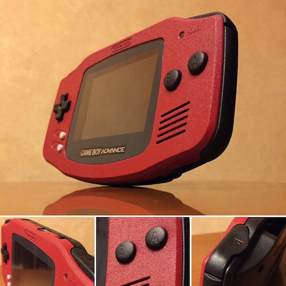 任天堂ゲームボーイアドバンスGBAカスタムレッド/ブラック