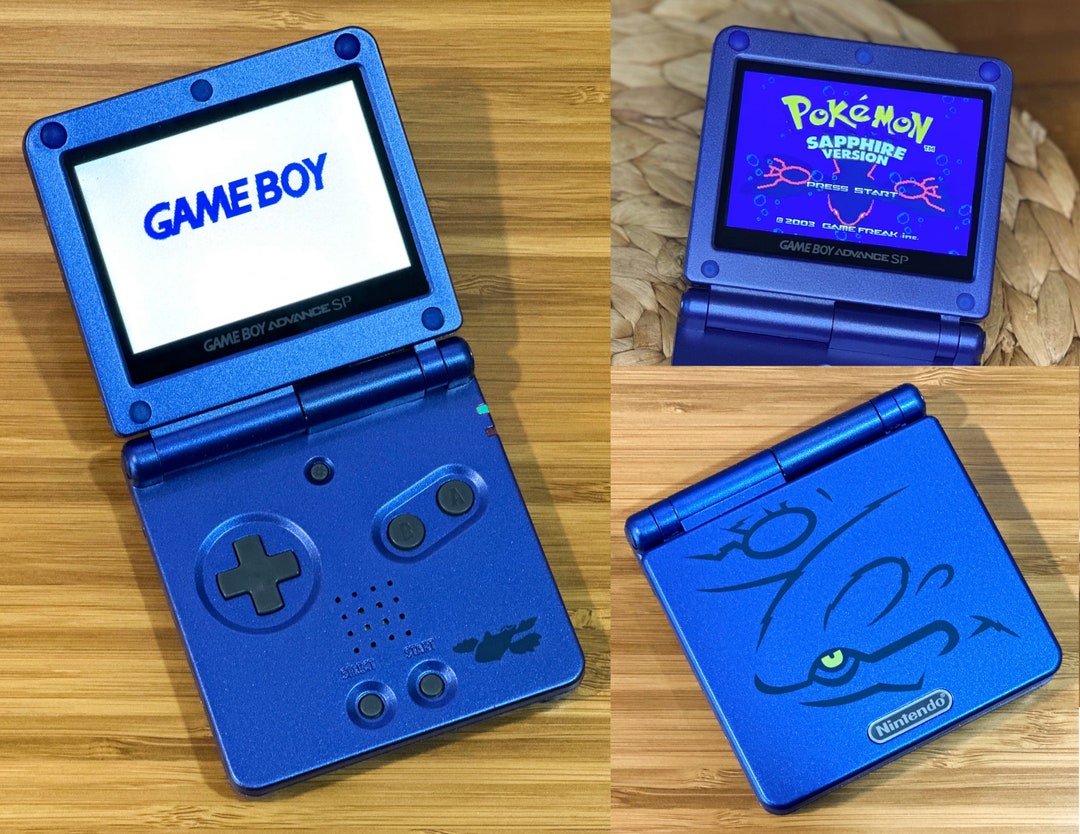 Nintendo Game Boy Advance GBA SP System 101 IPS Lcd Pokemon Kyogre