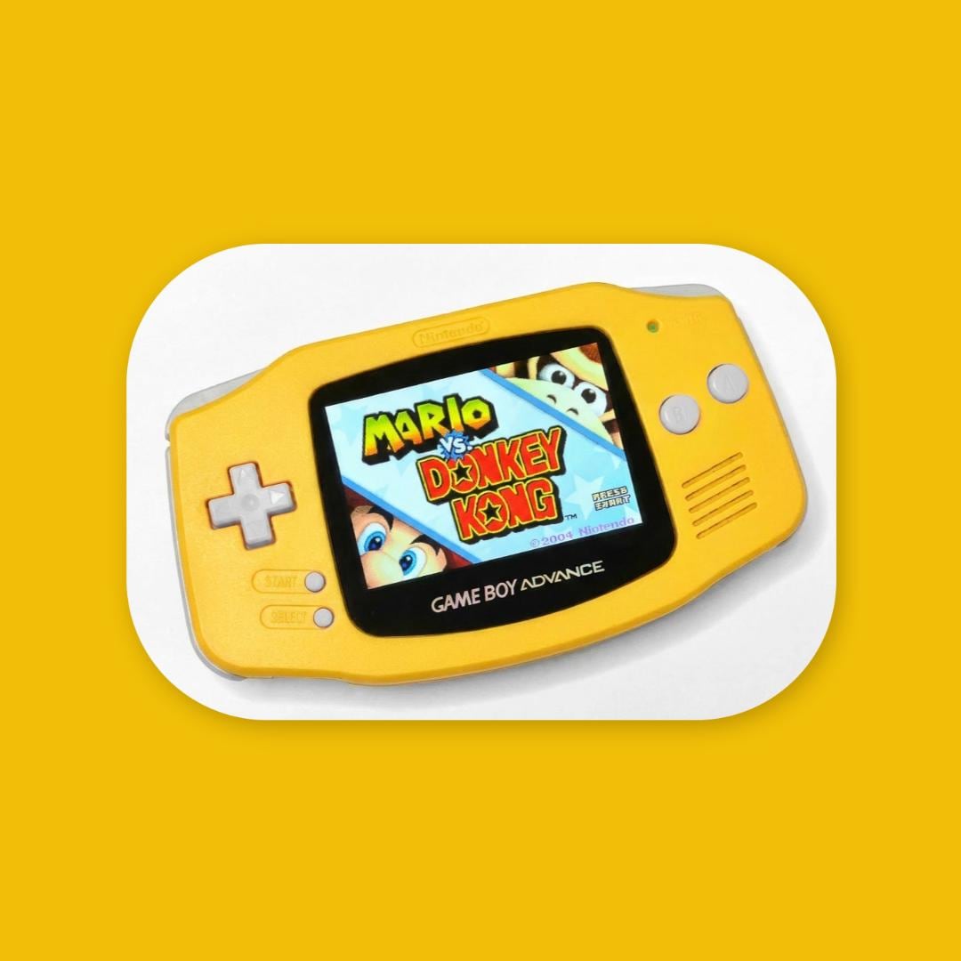 Nintendo Game Boy Advance GBA YELLOW System V5 IPS Brighter