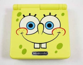 Nintendo Game Boy Advance GBA SP Spongebob Custom System AGS 101 Brighter Mint New! (Pick Button Color!)