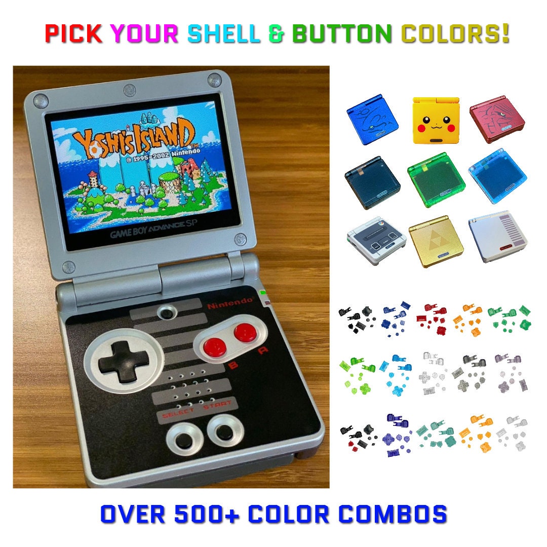 NEW Nintendo Game Boy Advance GBA System Fully Customized PICK YOUR COLOR!