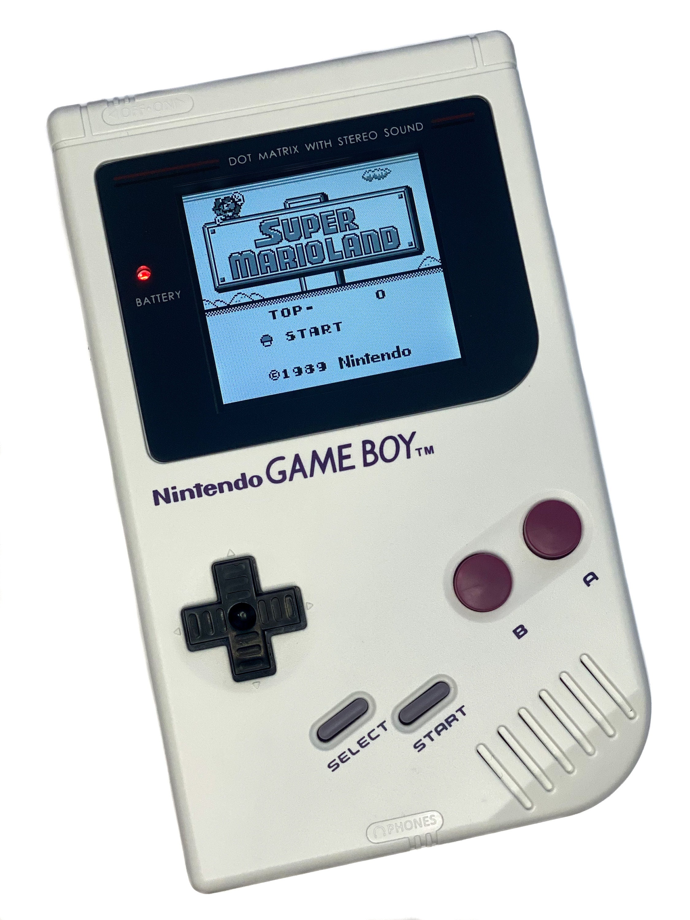 Nintendo Game Boy Original DMG IPS Brighter Backlight Mod White Nintendo Game Boy Original DMG IPS Brighter Backlight Mod White