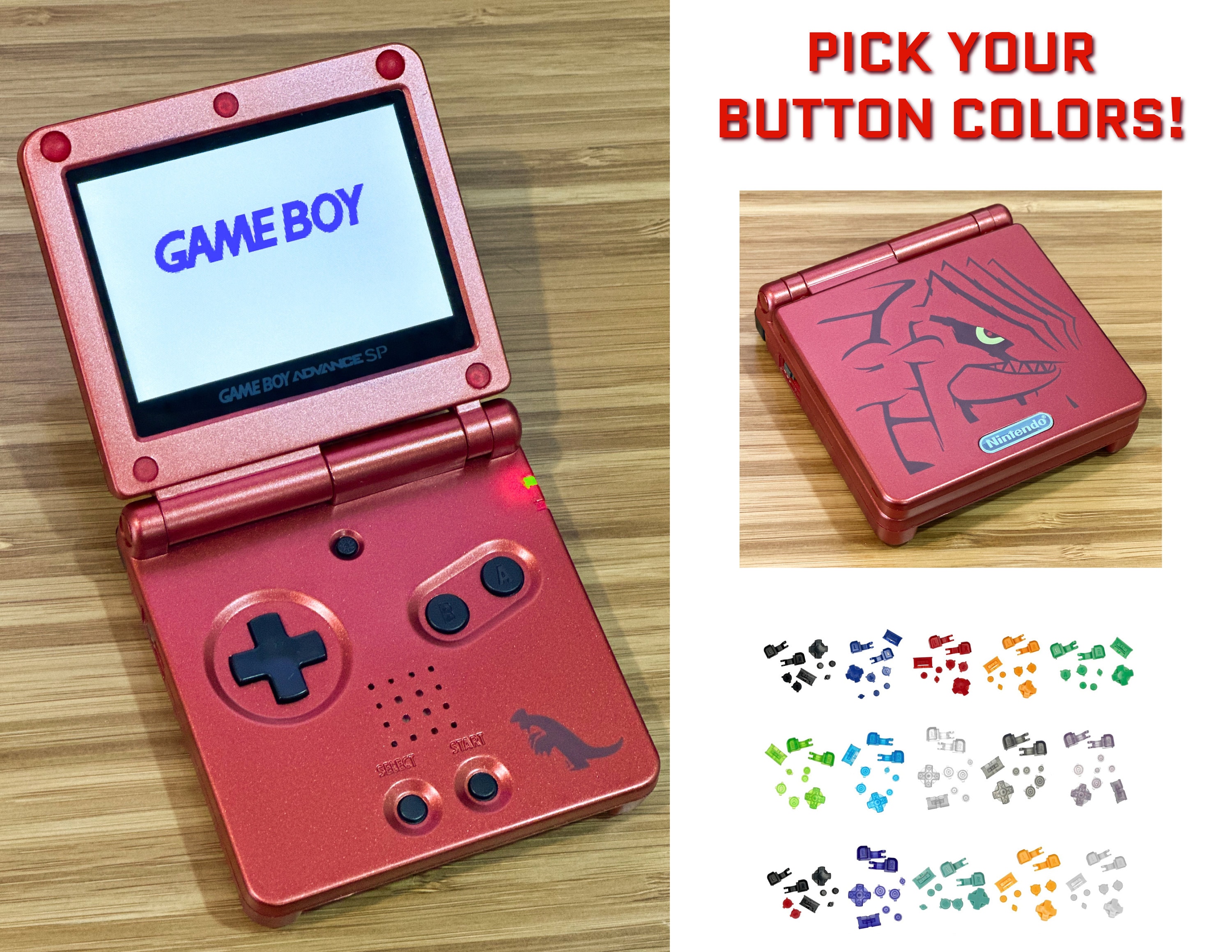 任天堂 ゲームボーイアドバンス GBA SP システム 101 IPS 液晶 