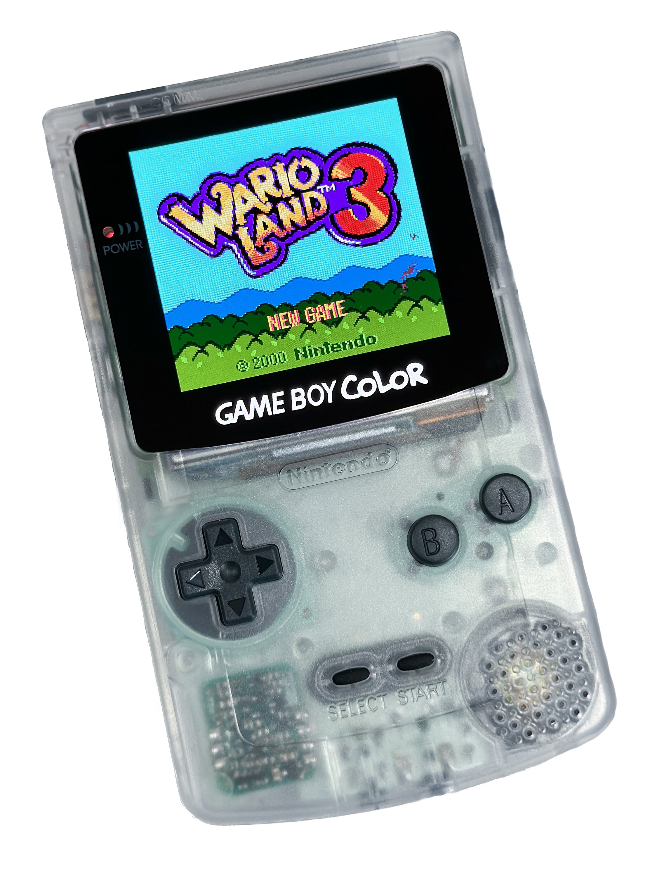 Nintendo Game Boy Color Clear System Gbc AMOLED OLED Q5 Xl