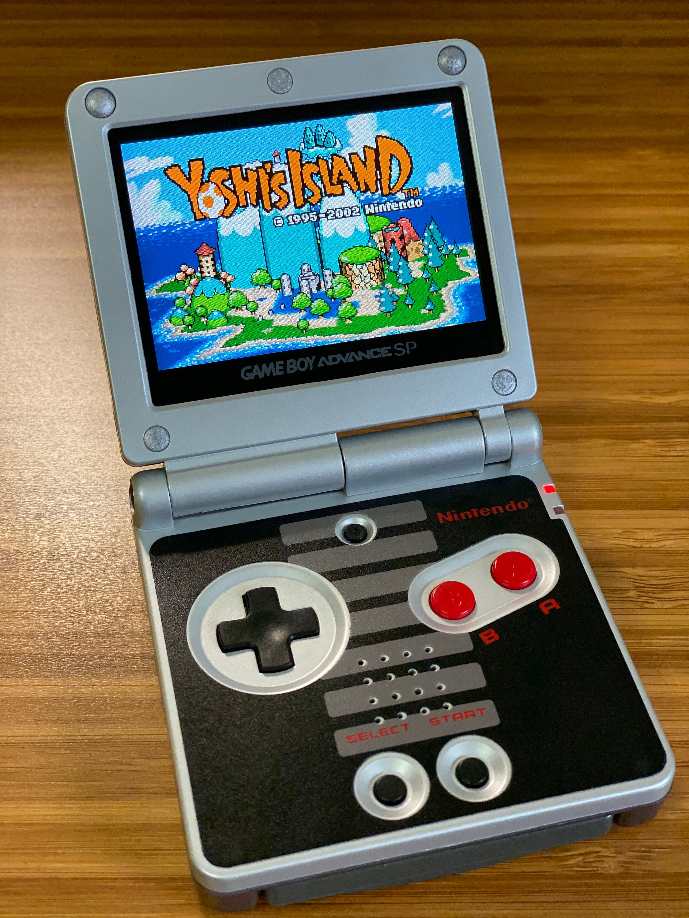 Game Boy Advance SP Limited Edition Retro NES Console with Drop-In IPS LCD  & built-in PSD Menu! : r/Gameboy