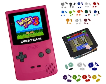 Nintendo Game Boy Color Berry Red Pink System Gbc AMOLED OLED Q5