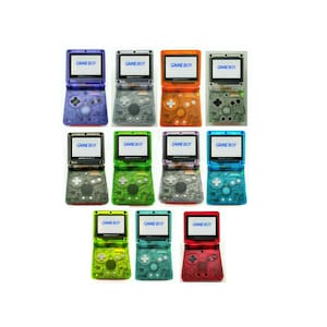 Nintendo Game Boy Advance GBA SP IPS Mod System 10 Levels Bright Pick Your Color Clear!
