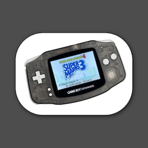 Nintendo Game Boy Advance GBA Clear Black System V5 IPS Brighter Backlit Mod