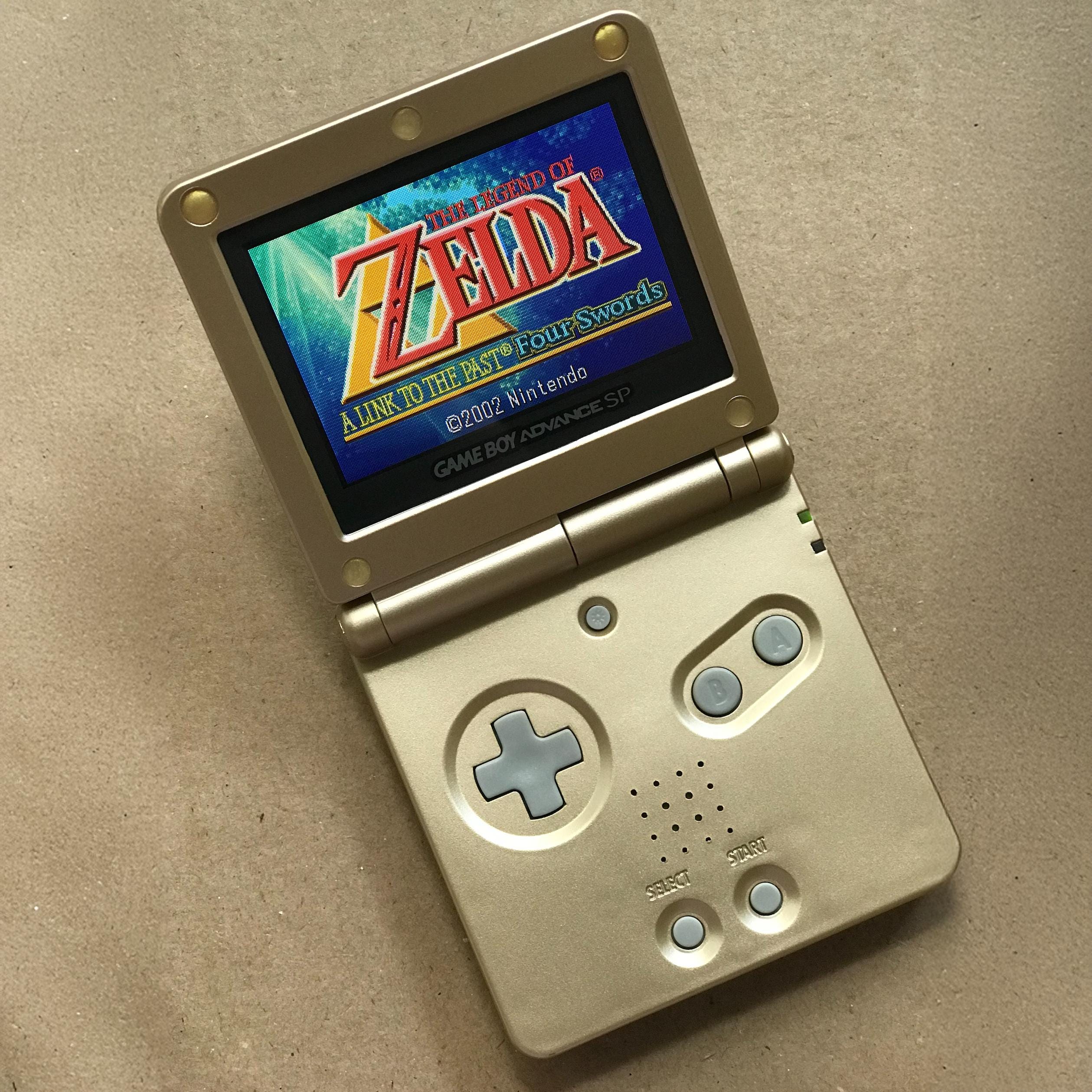 Nintendo Game Boy Advance GBA SP Gold System AGS 101