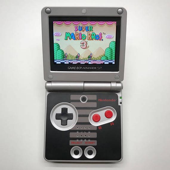 Super Mario Purple Game Boy Advance GBA SP Console AGS 101 Brighter Backlit  LCD