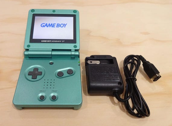 Nintendo Game Boy Advance GBA SP Pearl Green System AGS 101