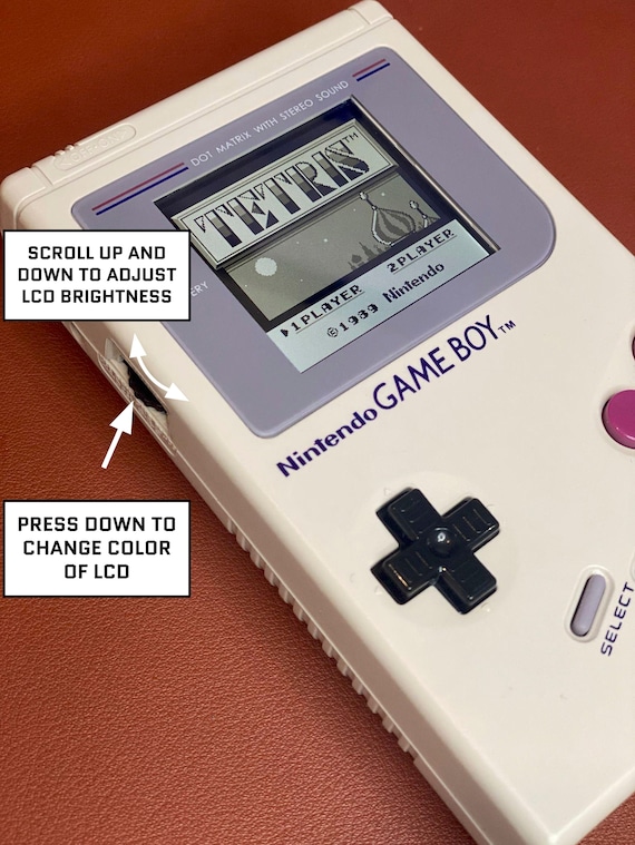 Nintendo Game Boy Original DMG IPS Brighter Backlight Mod Original