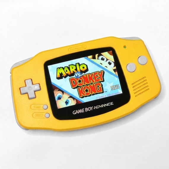 Nintendo Game Boy Advance GBA YELLOW System V5 IPS Brighter