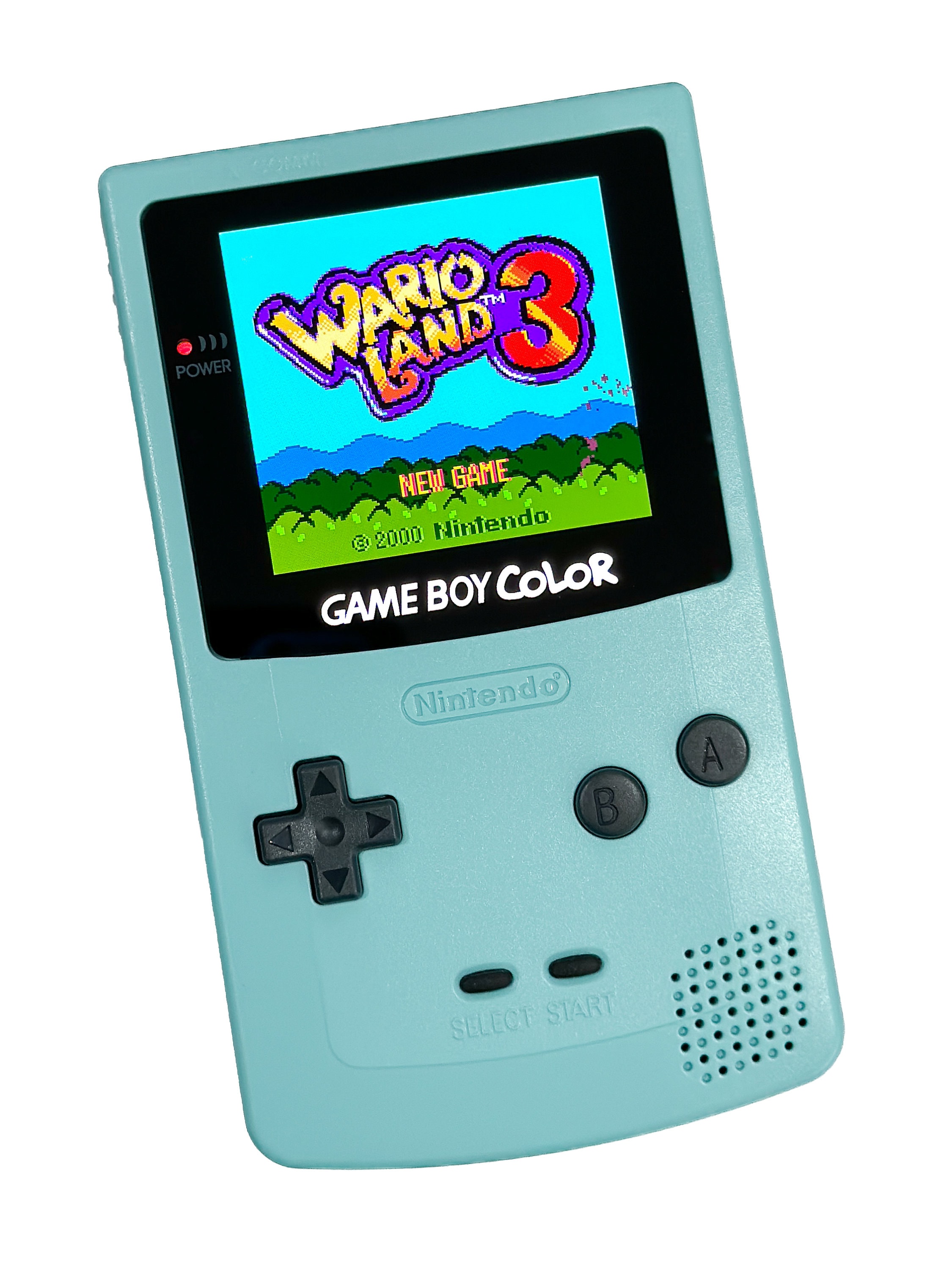 Nintendo Game Boy Color Light Blue System Gbc AMOLED OLED Q5 Xl