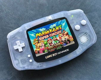 Nintendo Game Boy Advance GBA Glacier System IPS Brighter Backlit Mod  (Pick Button Color!)