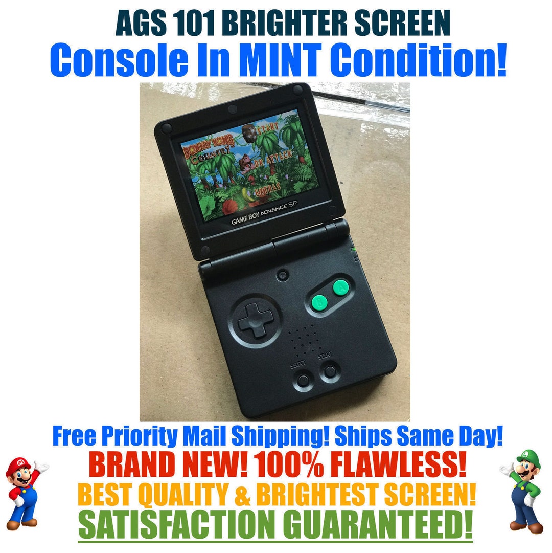 Nintendo ★ GAME BOY ADVANCE SP Nintendo GameBoy Advance SP Blue, Original System, Light