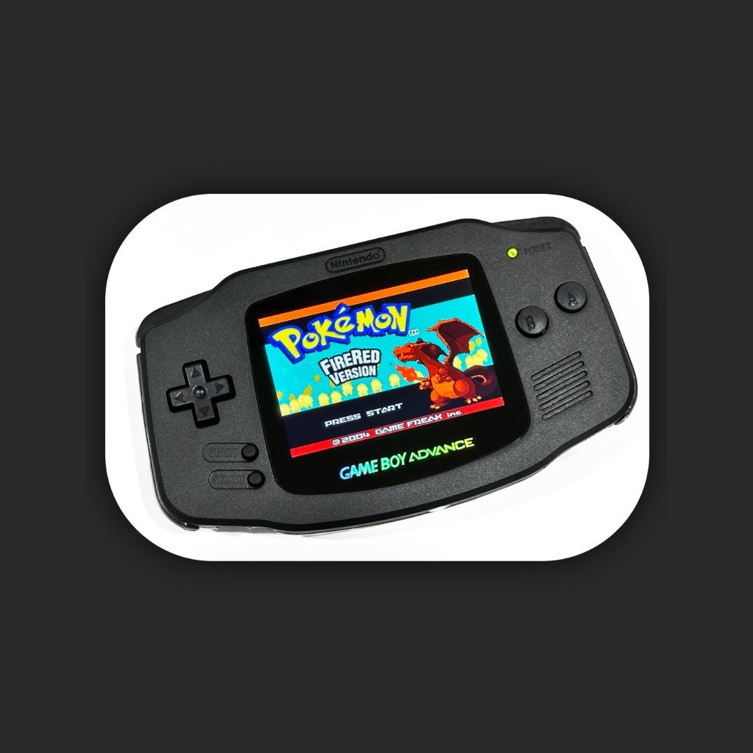 任天堂ゲームボーイアドバンス GBA オールブラックシステム V5 IPS高