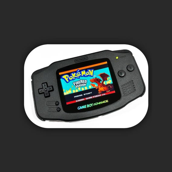 任天堂ゲームボーイアドバンス GBA オールブラックシステム V5 IPS高