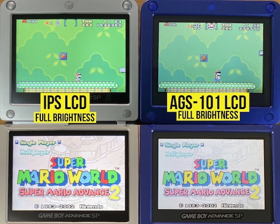 Nintendo Game Boy Advance GBA SP IPS Mod System 10 Levels 