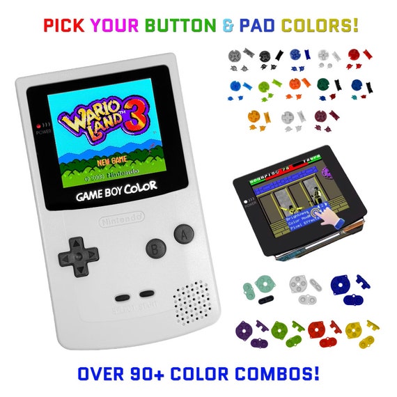 Nintendo Game Boy Color White System Gbc AMOLED OLED Q5 Xl
