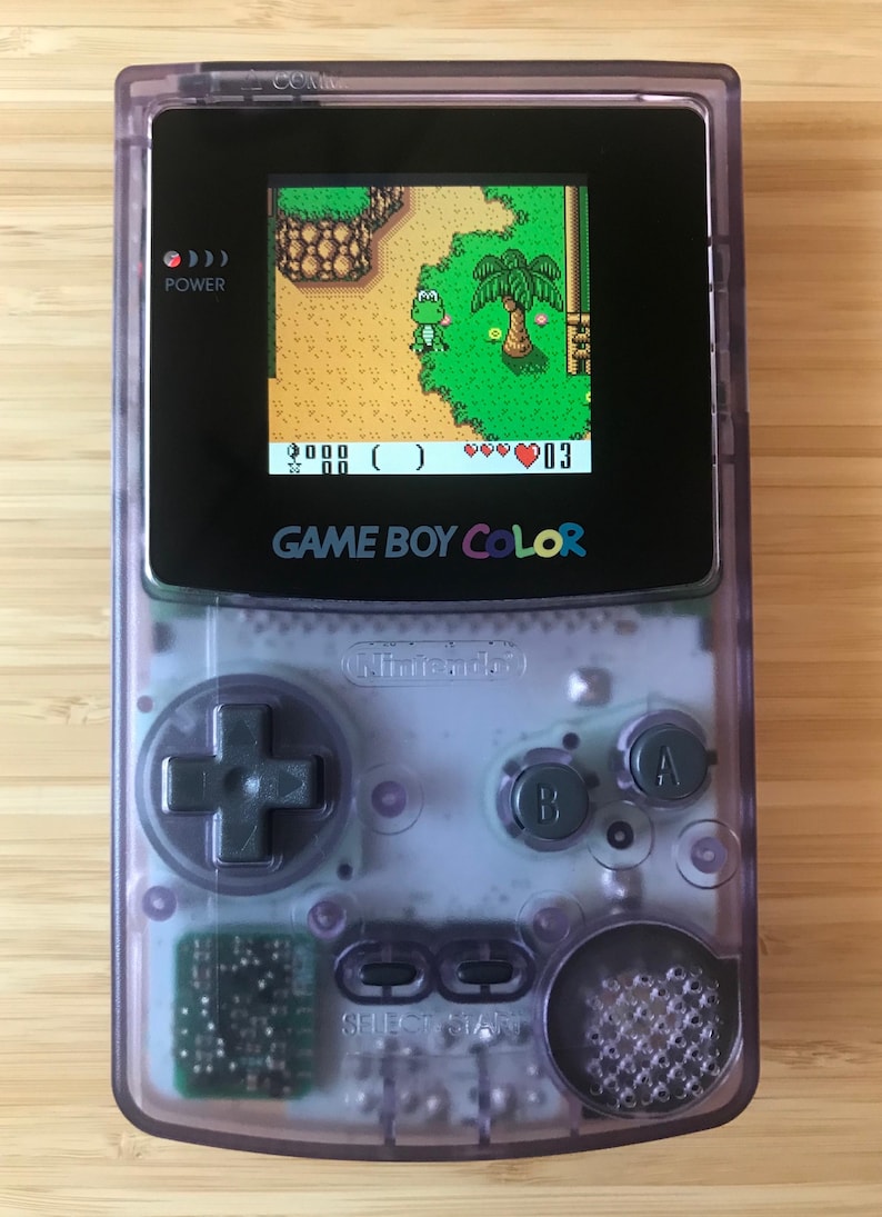 Nintendo Game Boy Color GBC System Backlight Backlit Brighter Mod Atomic Purple image 7