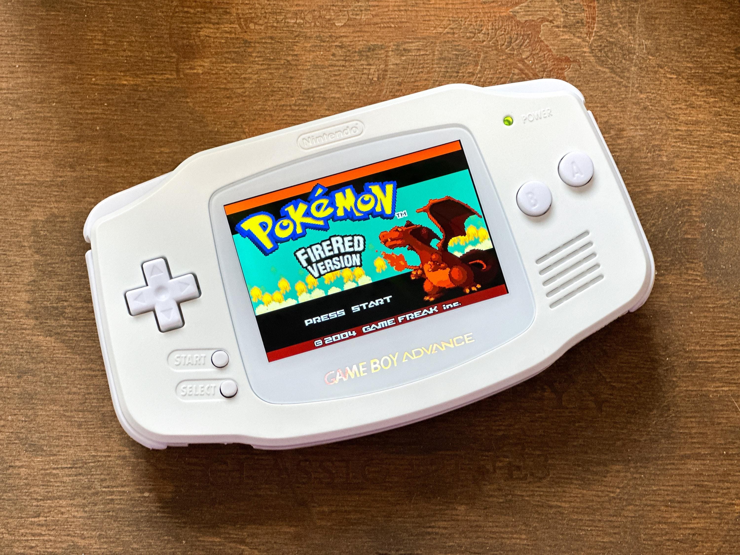 Nintendo Game Boy Advance GBA All White System V5 IPS Brighter