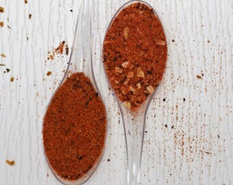 Choose Two Seasoning Mixes, herbs blends, herb and spice mixes or dry rubs. Great gift ideas. Perfect for outdoor grilling.