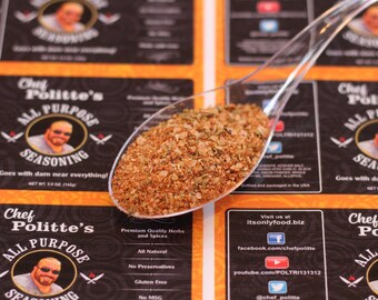 All Purpose Seasoning A 5-oz bag of all purpose seasoning mix that is not like anything you've tried! Herbs and spices All purpose seasoning