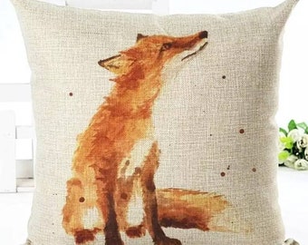 AF-11-CPW Cute Red Fox Cubs Soft Velvet Feel Cushion Cover With Inner Pillow AF-11-CPW Cute Red Fox Cubs Soft Velvet Feel Cushion Cover With Inner Pillow