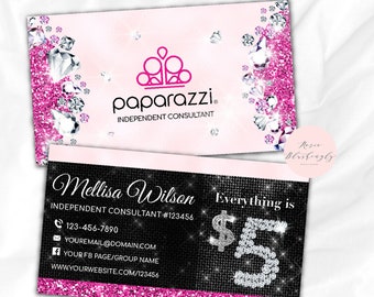 paparazzi business cards etsy