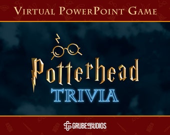 Potterhead Trivia Game - PowerPoint Game - Zoom - ScreenShare - Party Game - Family Night - Wizardly