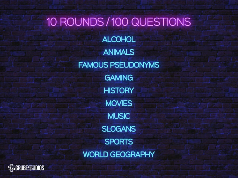 Virtual Pub Trivia 2 Game Powerpoint Screenshare Game Zoom Trivia Party