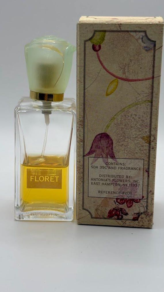 Rare Vintage Antonia's Flowers FLORET Eau De Toilette 50ml Bottle