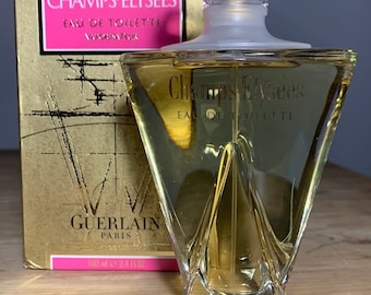 Guerlain Champs-Elysées EDT Vintage 100 ml | Perfume floral afrutado excepcional de 1996 | Fragancia de coleccionista sin usar | Perfume francés