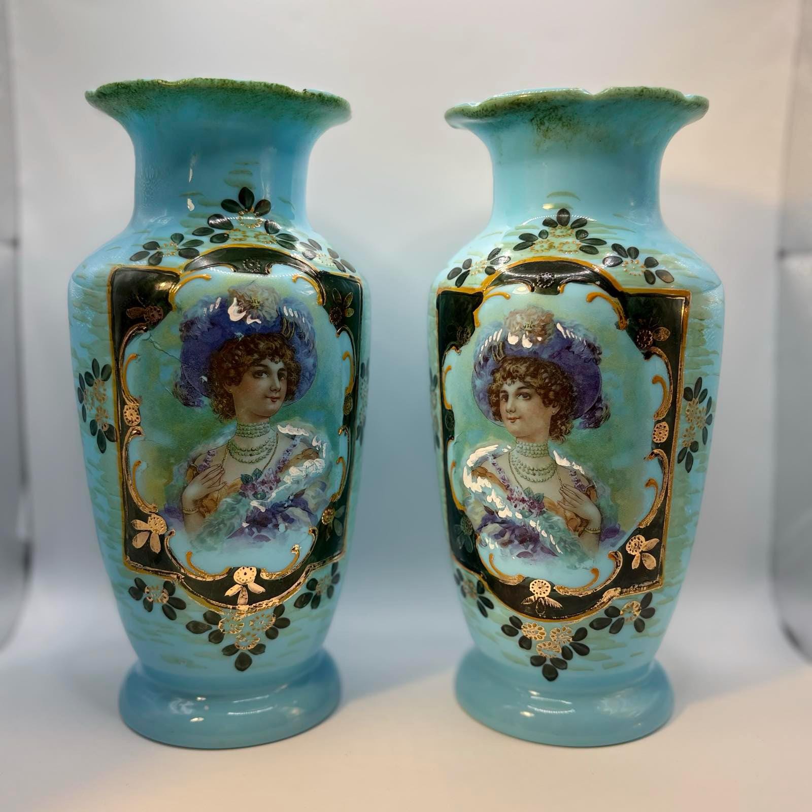 Antique French Opaline Vase - Etsy