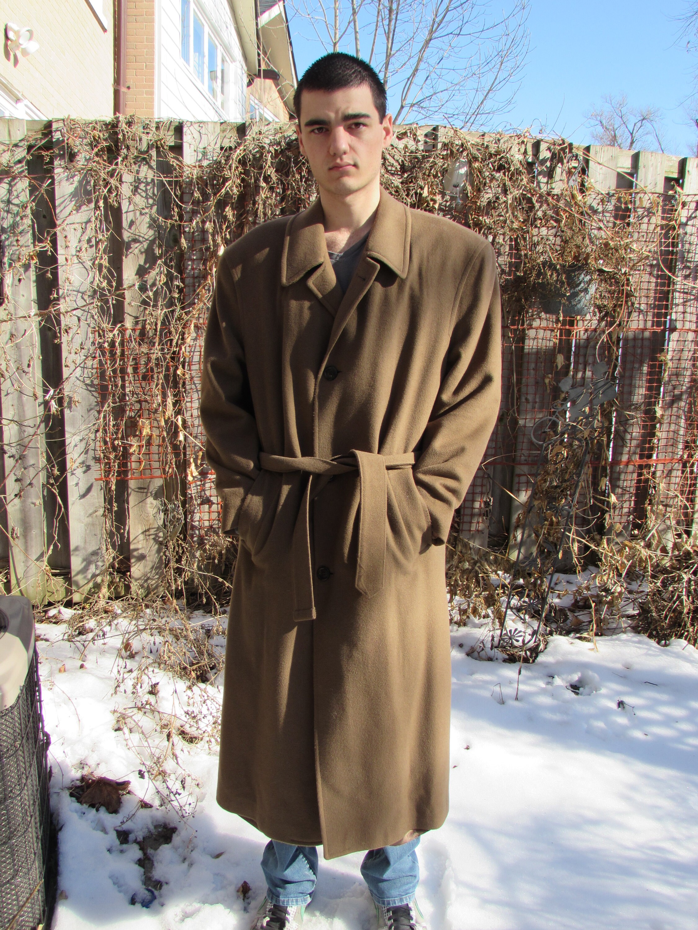 cashmere blend long coat
