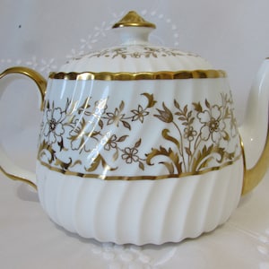 MINTON Blue & Gold Teapot, RARE, Vintage/Antique