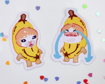 Happy Cat Meme Mini Stickers