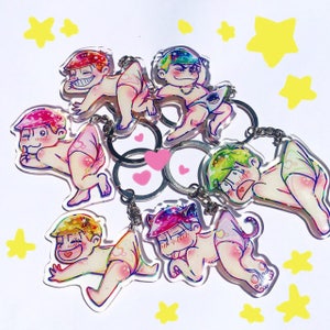 Osomatsu San Acrylic Glitter Charms