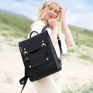 Sac à dos en cuir classique pour femme, sac à dos en cuir, sac à main, sac à dos en cuir pour ordinateur portable, sac à dos durable