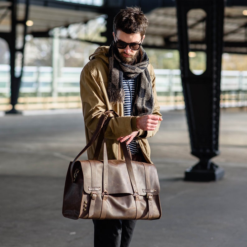 When going on a business trip for a couple of days, take a portable duffel bag with you.