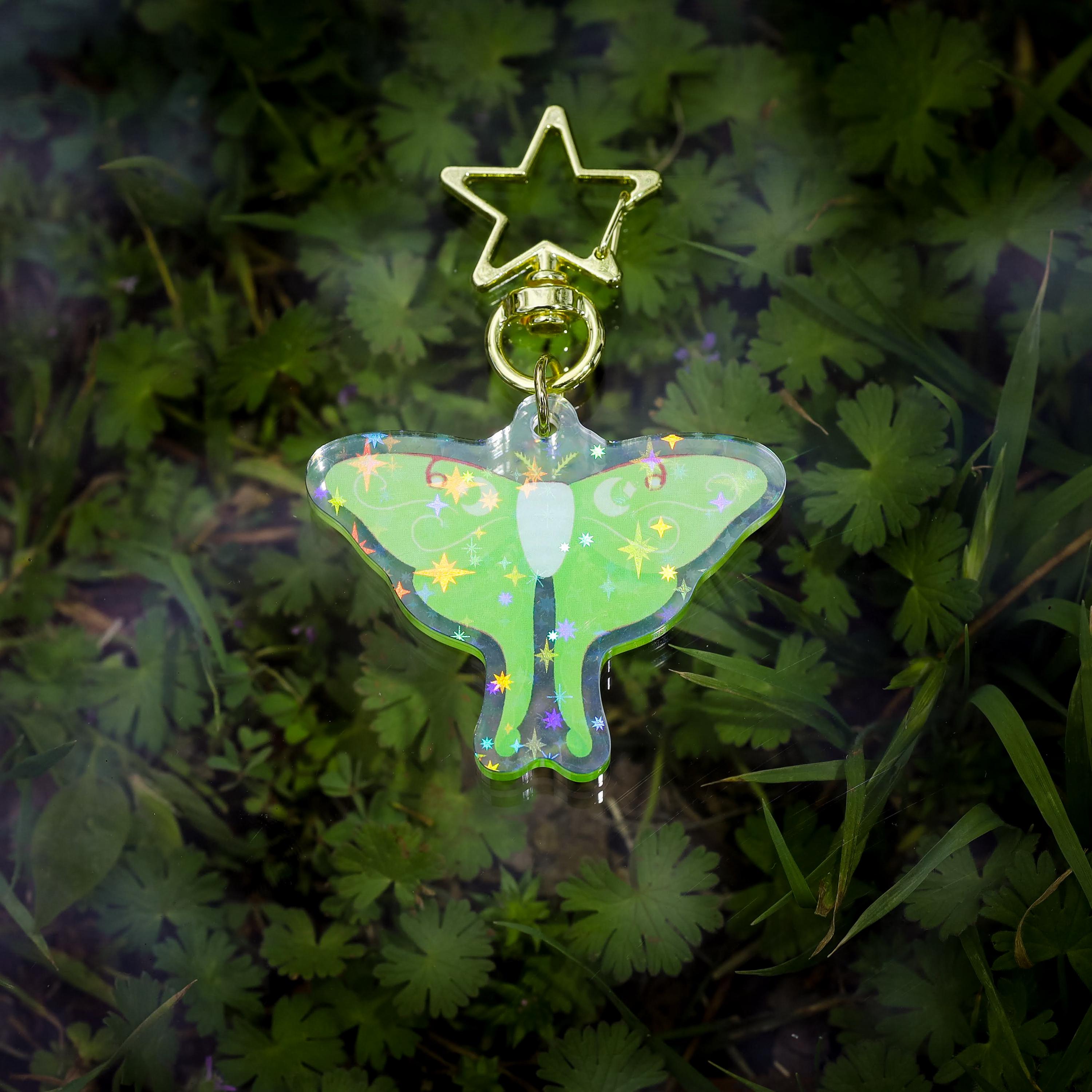 Green Star Keychain - Etsy