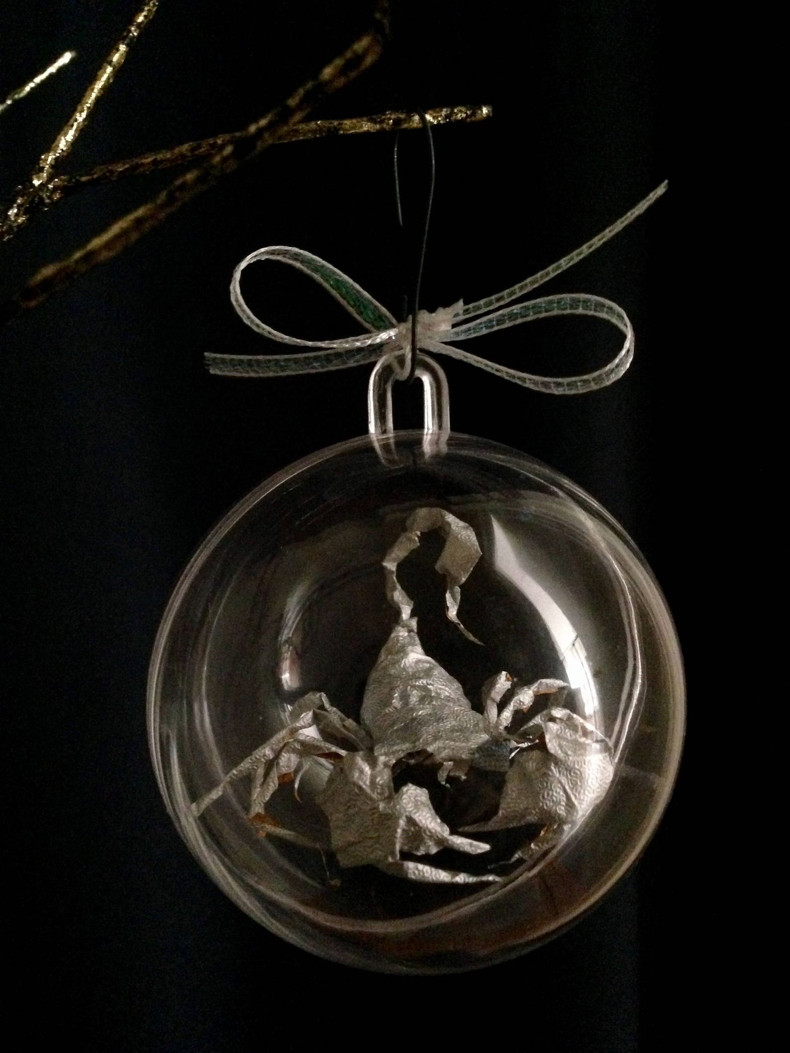 Scorpion Foil Sculpture Handmade Christmas Ornament Etsy