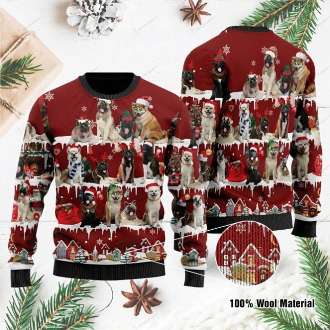 Discover Akita Dog Christmas Sweater