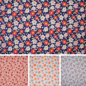 TPP Fabrics – Ditsy Floral Print Cotton Blend Material Summer Bloom Collection, Fashion Fabric By The Metre 112cm width in 0.5m lengths
