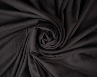 Remnant-130cmx145cm Fabric Cut off Fabric Fashion Fabric Clothing Crafts Supplies Stretch Wool Black Fabric