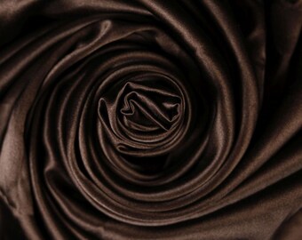 Polyester Satin Fabric Brown Fabric Multiple Remnant Fabric Cut off Fabric Fashion Fabric Clothing Craft Supplies