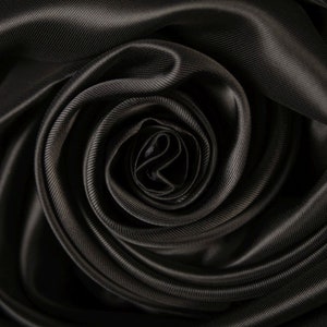 Rayon Polyester Blend Twill Black Lining Fabric (Remnant-60cmx110cm) Fabric Cut off Fabric Fashion Fabric Clothing Crafts Supplies