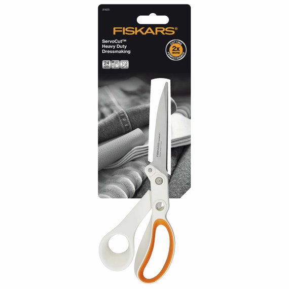 Fiskars Scissors Dressmaking Shears Amplify Heavy Duty 24cm 9.5in Premium  Quality Cutting Fabric Right Handed Sewing Tools 